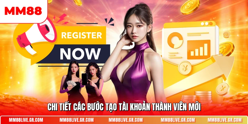 Chi tiết các bước tạo tài khoản thành viên mới