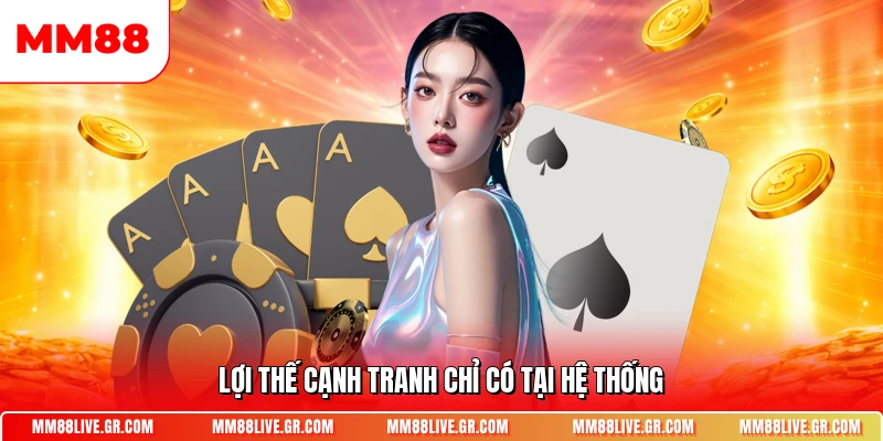 Lợi thế cạnh tranh chỉ có tại hệ thống