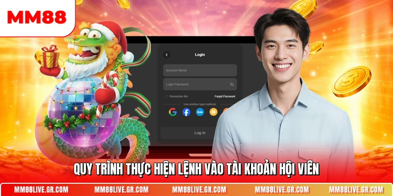Quy trình thực hiện lệnh vào tài khoản hội viên